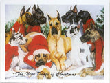 Eight Card Pack GREAT DANE Dog Breed Christmas Cards
