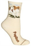 Adult Socks PAPILLON Dog Breed size Medium Made in USA