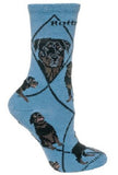 Adult Socks ROTTWEILER Dog Breed Blue size Medium Made in USA