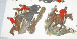 Ceramic Decal Herring FOXHUNT Horses & Riders 3 3/4" Shaped 3 Decals
