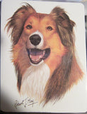 Retired Dog Breed COLLIE Vinyl Softcover Address Book by Robert May