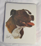 Retired Dog Breed PITBULL TERRIER Vinyl Softcover Address Book by Robert May