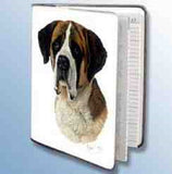 Retired Dog Breed SAINT BERNARD Vinyl Softcover Address Book by Robert May
