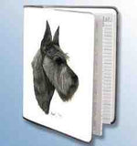 Retired Dog Breed SCHNAUZER Vinyl Softcover Address Book by Robert May