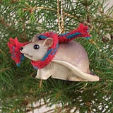 Small Animal Wildlife MOUSE Miniature Resin Xmas Tiny Ornament