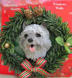 Wreath Xmas Ornament CAIRN TERRIER Dog Christmas Ornament RETIRED