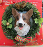 Wreath Xmas Ornament WELSH CORGI Dog Christmas Ornament RETIRED