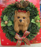 Wreath Xmas Ornament YORKSHIRE TERRIER Dog Christmas Ornament RETIRED