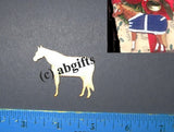 Craft Supply Small HORSE w/Blanket Unfinished Wood Cutout LOT of 6 pcs CLEARANCE SALE