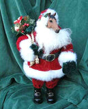 Horse Holiday Large Standing HORSE Santa w/Sack & Package 12"